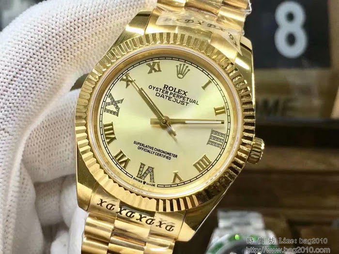 ROLEX勞力士 日誌系列 全新款 經典羅馬刻度設計 奢華典雅 男士腕表  wssb3724